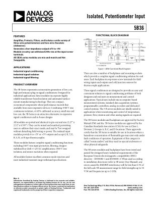 5B36 数据手册首页