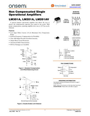 LM301A 数据手册首页