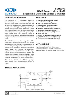 SGM834C datasheet cover page