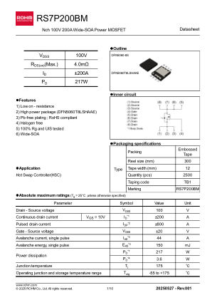 RS7P200BM datasheet cover page