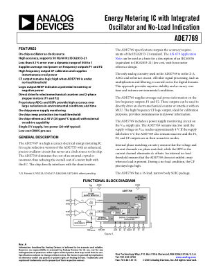 ADE7769 数据手册首页