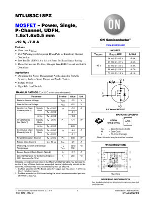 NTLUS3C18PZ datasheet cover page