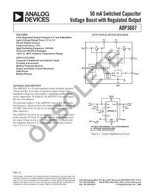 ADP3607 数据手册首页