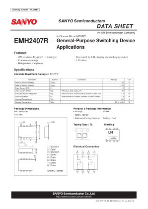 EMH2407R 数据手册首页