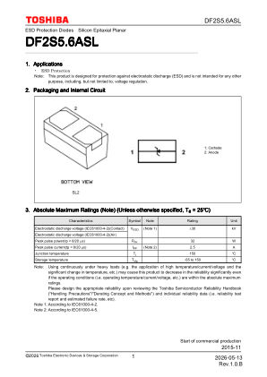 DF2S5.6ASL datasheet cover page