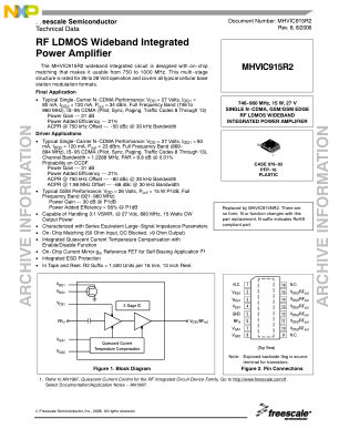 MHVIC915R2 datasheet cover page