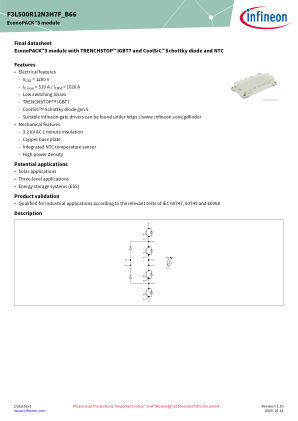 F3L500R12N3H7F-B66 datasheet cover page