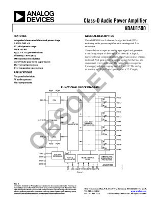 ADAU1590 数据手册首页