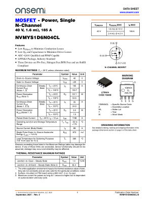 NVMYS1D6N04CL 数据手册首页