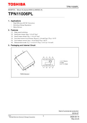 TPN11006PL 数据手册首页