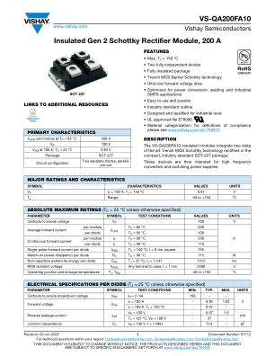VS-QA200FA10 数据手册首页