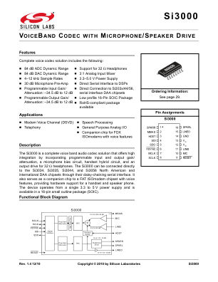 SI3000-C-GSR datasheet cover page