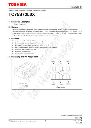 TC75S70L6X datasheet cover page