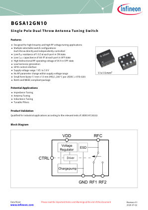 BGSA12GN10 datasheet cover page