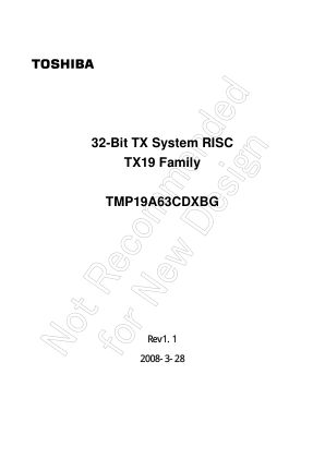 TMP19A63CDXBG 数据手册首页