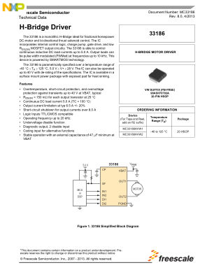 MC33186 datasheet cover page