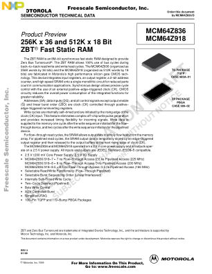 MCM64Z836 数据手册首页