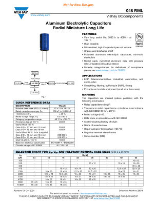 048RML 数据手册首页