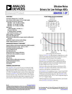 ADA4930-1-EP datasheet cover page
