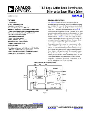 ADN2531 datasheet cover page