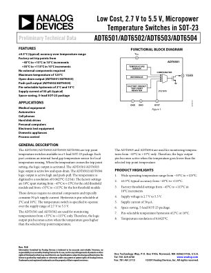 AD56502 datasheet cover page