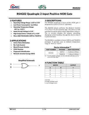 RS4G02 datasheet cover page