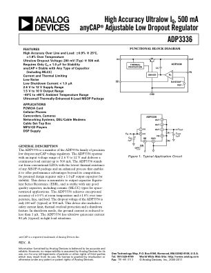 ADP3336 数据手册首页