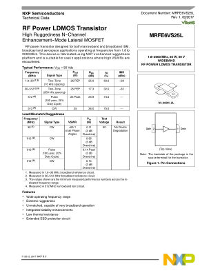 MRFE6VS25L datasheet cover page