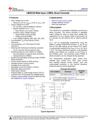 LMG5126 datasheet cover page