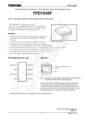 TPD1030F 数据手册首页