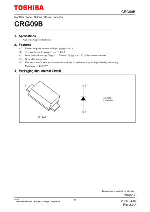 CRG09B datasheet cover page