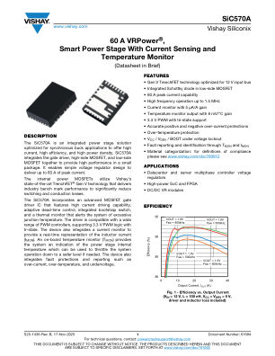 SIC570A datasheet cover page