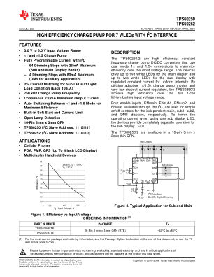 TPS60252 datasheet cover page