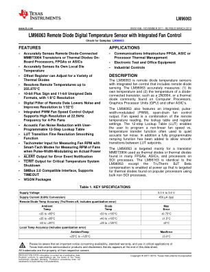 LM96063 datasheet cover page