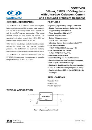 SGM2040R-BRIEF datasheet cover page