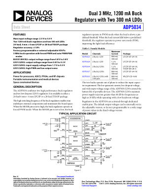 ADP5034 数据手册首页