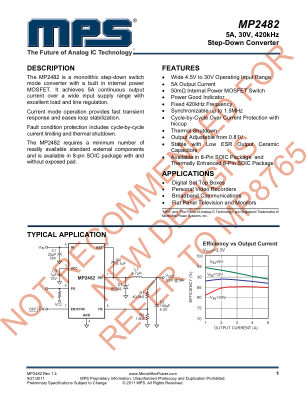 MP2482 datasheet cover page