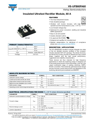 VS-UFB80FA60 数据手册首页
