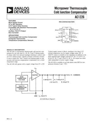 AC1226 数据手册首页