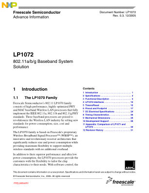 LP1072 数据手册首页