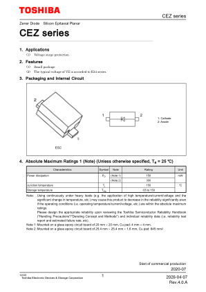CEZ16V 数据手册首页