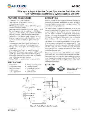 A8660 datasheet cover page