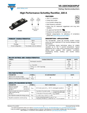 VS-220CNQ030PBF 数据手册首页