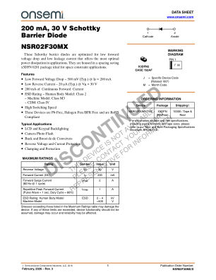 NSR02F30MX 数据手册首页