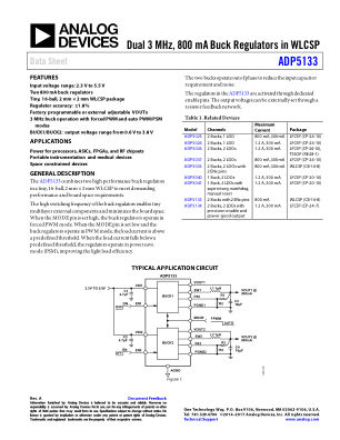 ADP5133 数据手册首页