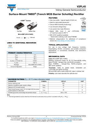 V2PL45 datasheet cover page