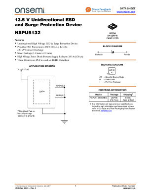 NSPU5132 数据手册首页
