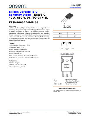 FFSH4065ADN-F155 datasheet cover page