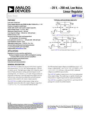 ADP7182 数据手册首页
