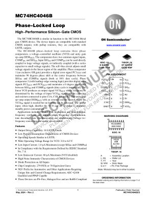 MC74HC4046B datasheet cover page